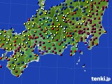 東海地方のアメダス実況(日照時間)(2024年12月19日)