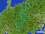 2024年12月19日の長野県のアメダス(日照時間)