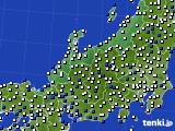 北陸地方のアメダス実況(風向・風速)(2024年12月19日)