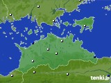 香川県のアメダス実況(風向・風速)(2024年12月19日)