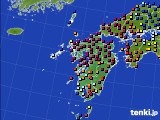 2024年12月20日の九州地方のアメダス(日照時間)