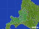 2024年12月20日の道央のアメダス(風向・風速)