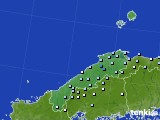 島根県のアメダス実況(降水量)(2024年12月21日)