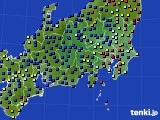 関東・甲信地方のアメダス実況(日照時間)(2024年12月21日)