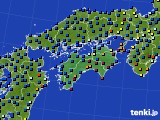 2024年12月21日の四国地方のアメダス(日照時間)