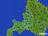 2024年12月21日の道央のアメダス(日照時間)