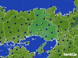 2024年12月21日の兵庫県のアメダス(日照時間)