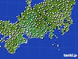 東海地方のアメダス実況(風向・風速)(2024年12月21日)