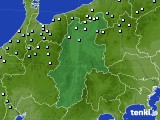 長野県のアメダス実況(降水量)(2024年12月22日)