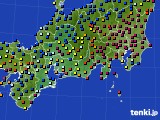 東海地方のアメダス実況(日照時間)(2024年12月22日)