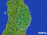 岩手県のアメダス実況(日照時間)(2024年12月22日)