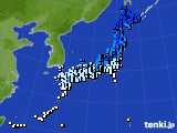 アメダス実況(気温)(2024年12月22日)