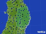 2024年12月22日の岩手県のアメダス(気温)