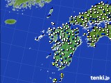 九州地方のアメダス実況(風向・風速)(2024年12月22日)