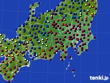 関東・甲信地方のアメダス実況(日照時間)(2024年12月23日)