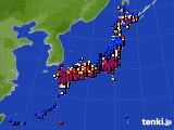 アメダス実況(日照時間)(2024年12月23日)
