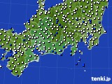 東海地方のアメダス実況(風向・風速)(2024年12月23日)
