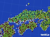 中国地方のアメダス実況(日照時間)(2024年12月24日)