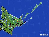 2024年12月24日の道東のアメダス(日照時間)