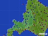 2024年12月25日の道央のアメダス(日照時間)