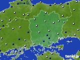 岡山県のアメダス実況(風向・風速)(2024年12月26日)