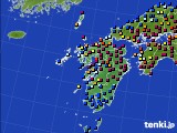 2024年12月27日の九州地方のアメダス(日照時間)