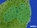 福島県のアメダス実況(日照時間)(2024年12月27日)