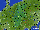 長野県のアメダス実況(日照時間)(2024年12月27日)