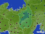 滋賀県のアメダス実況(日照時間)(2024年12月27日)