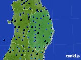 2024年12月27日の岩手県のアメダス(気温)