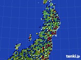 東北地方のアメダス実況(日照時間)(2024年12月28日)