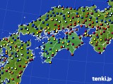 四国地方のアメダス実況(日照時間)(2024年12月28日)