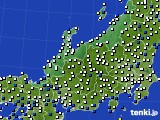 2024年12月28日の北陸地方のアメダス(風向・風速)