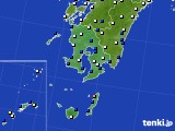 2024年12月28日の鹿児島県のアメダス(風向・風速)