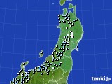 2024年12月29日の東北地方のアメダス(降水量)