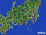 2024年12月29日の関東・甲信地方のアメダス(日照時間)