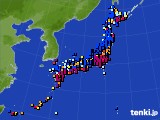 2024年12月29日のアメダス(日照時間)