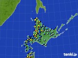 北海道地方のアメダス実況(積雪深)(2024年12月30日)