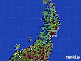 東北地方のアメダス実況(日照時間)(2024年12月30日)
