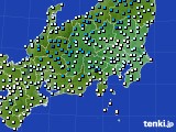 関東・甲信地方のアメダス実況(気温)(2024年12月30日)