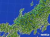 北陸地方のアメダス実況(気温)(2024年12月30日)