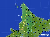 2024年12月31日の道北のアメダス(積雪深)
