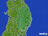 岩手県のアメダス実況(風向・風速)(2025年01月01日)