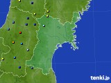 2025年01月02日の宮城県のアメダス(積雪深)