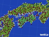 2025年01月02日の四国地方のアメダス(日照時間)