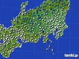 関東・甲信地方のアメダス実況(気温)(2025年01月02日)