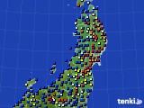 2025年01月03日の東北地方のアメダス(日照時間)