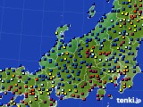 北陸地方のアメダス実況(日照時間)(2025年01月03日)