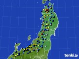 東北地方のアメダス実況(積雪深)(2025年01月04日)