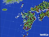 2025年01月04日の九州地方のアメダス(日照時間)